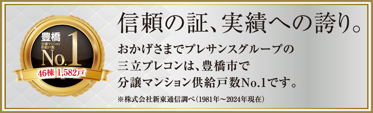 信頼の証、実績への誇り。